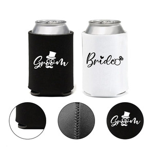Set di 2 Portabottiglie Termici in Neoprene <span class=keywords><strong>Mr</strong></span> <span class=keywords><strong>Right</strong></span> & Mrs Always <span class=keywords><strong>Right</strong></span> per Lattine di Birra e Bicchieri, Ideali per Addii al Nubilato, Matrimoni ed Eventi - Product Image 4