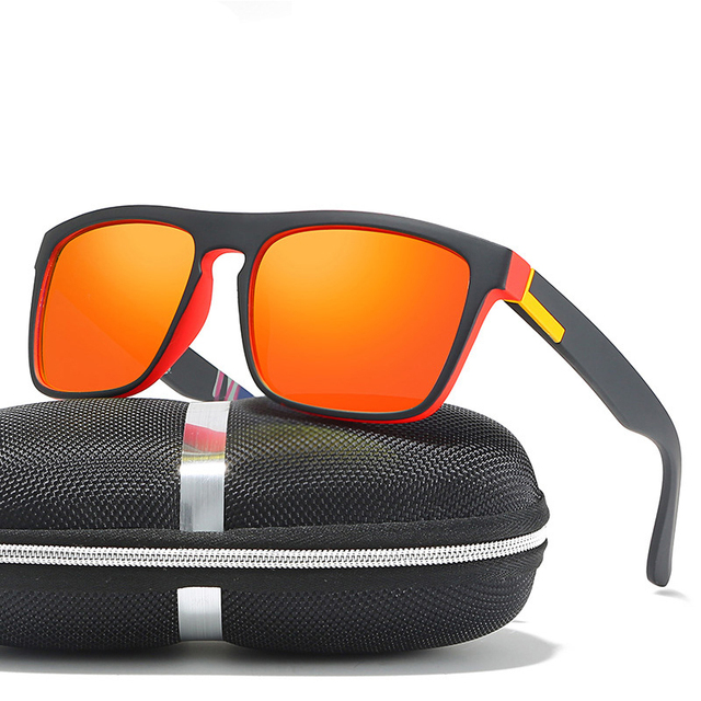 New Men's Polarized Sunglasses Colorful Film Sports Sunglasses Polarized Custom Logo Sports Men Cycling Sunglasses