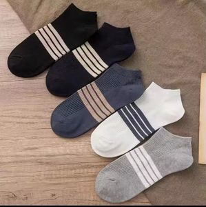 <b>High</b> Quality Men's Spring Summer Casual Short Business <b>Socks</b> – Ankle Striped <b>Socks</b> Unisex - Product Image 4