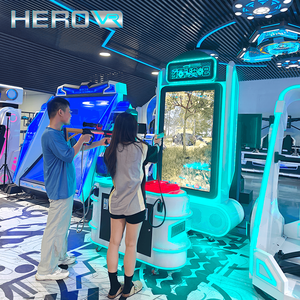 HEROVR Machine de simulation de tir mobile à 2 joueurs parc <span class=keywords><strong>d</strong></span>'attractions intérieur/extérieur <span class=keywords><strong>Imitation</strong></span> pistolet jeu de pistolet pour centres commerciaux - Product Image 1