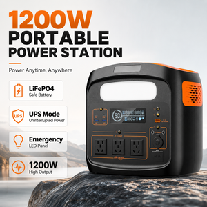 Station d'alimentation portable Rock New Energy S1200, générateur solaire 1200W, charge rapide en 1,5h, UPS, alimentation de secours à domicile - Product Image 4