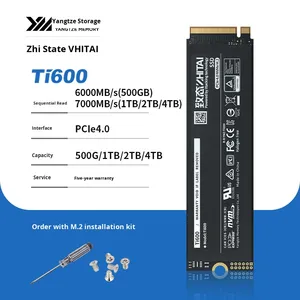 ZhiTai Yangtze River Ti600 2TB M.2 2.5" ฮาร์ดดิสก์ SSD สำหรับแล็ปท็อป ใหม่ แบบ SATA 3.0 PCIe Gen3 พอร์ตขยายภายใน ความเร็วในการอ่าน/เขียน 501-600MB/s - Product Image 1