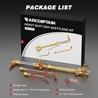Kit de torche de découpe oxyacétylène robuste ARCCAPTAIN avec valve de contrôle |   Accessoire CA2460 / Usage intensif / Pointe de coupe 1-101 / 8-MFA