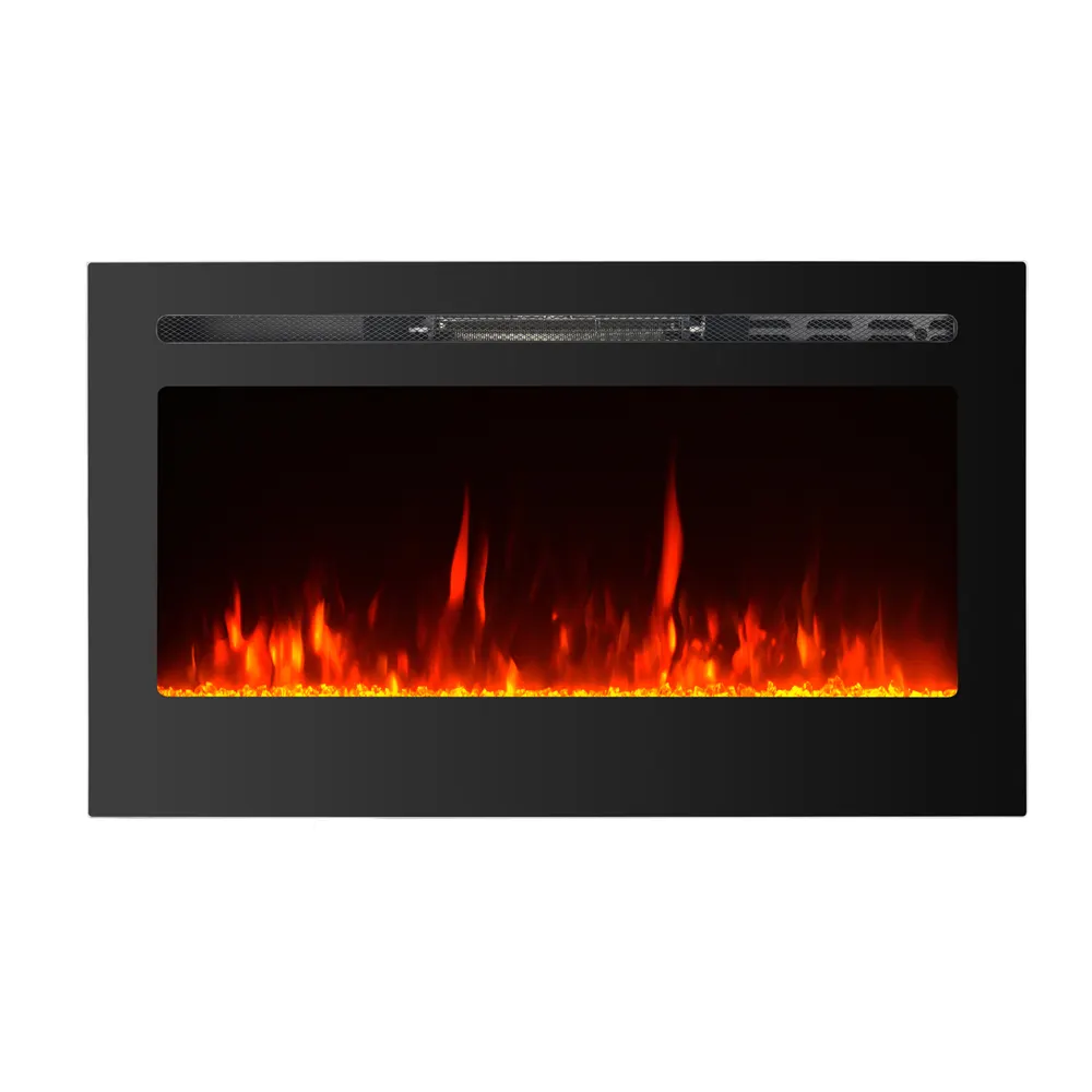 Tipis modern master 3d dekorasi led ditiru api dinding mount gantung sisip induksi perapian listrik dengan pemanas