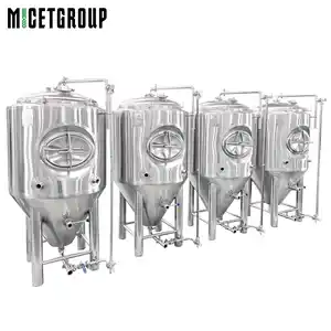 300L SUS 304/316 fermentador de cerveza vertical isobárico cónico personalizado micro cervecería usada fermentación Unitank