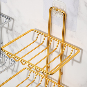 Moderno Soporte <span class=keywords><strong>de</strong></span> Jabón <span class=keywords><strong>de</strong></span> <span class=keywords><strong>Hierro</strong></span> <span class=keywords><strong>de</strong></span> 2 Niveles <span class=keywords><strong>para</strong></span> Montar en la Pared, <span class=keywords><strong>para</strong></span> <span class=keywords><strong>Baño</strong></span> <span class=keywords><strong>de</strong></span> Hotel o Apartamento - Product Image 3