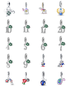 Gioielli: Ciondoli a forma di cuore con zirconi a forma di piccolo elefante volante della famiglia <span class=keywords><strong>Pan</strong></span>, placcati in argento e oro rosa, Monster Doctor <span class=keywords><strong>Tai</strong></span> - Product Image 1