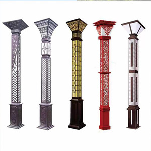Lampadaire LED d'extérieur pour jardin, corps en fer, IP66, 2700K, blanc chaud doux, AC 85-265V, détecteur de mouvement, semi-encastré, CRI90 - Product Image 4
