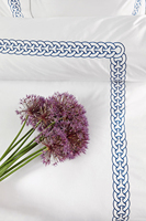 Draps de lit SANHOO brodés, 400 fils, 100% coton, ensemble de literie, drap uni, drap de lit en coton pour hôtel