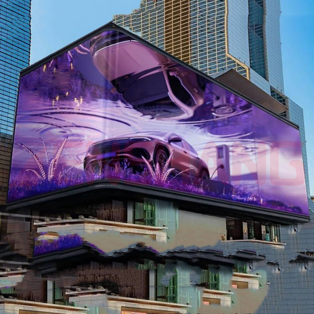 Naked-Eye 3D Effect HD Big Outdoor Advertising Multiple Sizes LED Billboard Display Billboard Exterior Led Screen