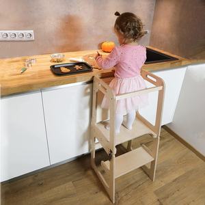 Tour d'apprentissage Montessori, tabouret d'aide à la <span class=keywords><strong>cuisine</strong></span>, tour d'apprentissage, <span class=keywords><strong>hauteur</strong></span> réglable, vente en gros, promotion - Product Image 3