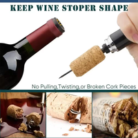 Ouvre-bouteille à pompe à air en forme de stylo avec coupe-capsule pour coffret cadeau