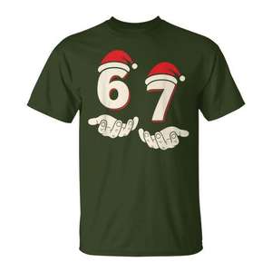 Humor 67 Christmas Meme T-Shirt Homme Xl Vert - Product Image 1