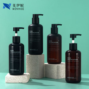 ขวดปั๊มทรงกลมมินนี่ 500 มล. พลาสติก PET แบบขุ่น สำหรับโลชั่น แชมพู ครีมอาบน้ำ - Product Image 2