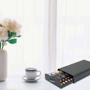 Support de rangement pour dosettes de café, capacité de 40 à 60 pièces, compatible avec les capsules K Cup Vertuo Dolce Gusto et Nespresso - Product Image 6