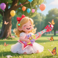Kid's Simulation Instrument Mini Strings Toy Guitar Can Play Enlightenment Music Toys Musical Instrument Toys