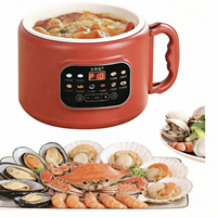 Cuisinière à riz 3L à faible teneur en sucre avec cuve en céramique, pour 4-5 personnes, avec fonction de réservation