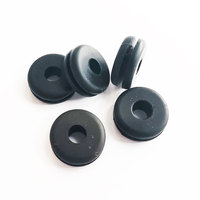 Protector de Cable de Silicona, Protector de Cable de Alimentación de Color Negro, Adecuado para Agujeros de 9,5mm