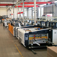 3 Colors Carton Box Printer Slotter Machine Corrugated Pizza Carton Box Flexo Printing Die-cutter Making Machine