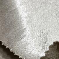 Tissu satiné brocart tissé 100 % polyester 190 g/m² brillant, lisse, luxueux, respirant, infroissable, épais pour robes, rideaux et vêtements pour filles