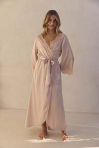 <span class=keywords><strong>Robe</strong></span> de chambre longue en satin pour femmes 8282, <span class=keywords><strong>robe</strong></span> de chambre kimono avec bordure en dentelle, <span class=keywords><strong>robe</strong></span> de mariée/des demoiselles d'honneur en soie - Product Image 6