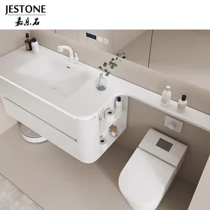 Top Quality Solid Surface Unique Bathroom Sinks With Vessel Sink Mirror Bathroom Cabinet Bathroom Vanity