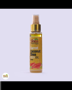 Huile corporelle Shea Tradition Carotte & Curcuma Coco 100ml en flacon pulvérisateur, Huile de massage légère et absorbante pour le spa et l'usage quotidien - Product Image 3