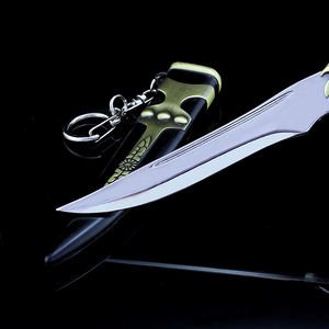 Juego de tronos Valyrian Mini juguetes de acero espada llaveros Arya Stark llaveros de aleación de Zinc 18cm 97g - Product Image 6