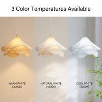 Lustre suspendu Boyid de style moderne en rotin naturel tressé à la main avec corde de chanvre et LED E27 pour salles moyennes, maisons et hôtels