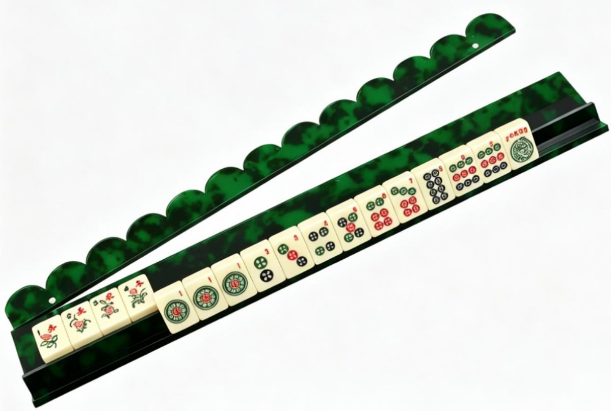 008 Flat bottom tortoiseshell green