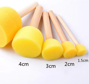 Modèle d'artisanat <span class=keywords><strong>pour</strong></span> enfants outil de <span class=keywords><strong>dessin</strong></span> bricolage peinture Graffiti mousse éponge brosse Puzzle jouet - Product Image 6