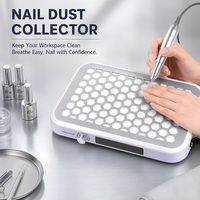Aspirador de Polvo para Uñas Profesional para Salón de Belleza, Colector de Polvo Premium, Rotación Estable de Bajo Ruido, Filtro Duradero con Tolerancia del 20%