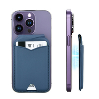 Yuzhou Logo personnalisé pliable magnétique arrière portefeuille porte-cartes avec miroir Smartphone pour regarder la vidéo miroir porte-carte magnétique