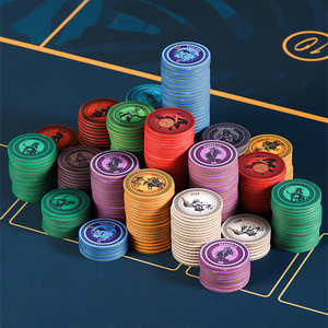 10 Fichas de Póker Texas Hold'em de Cerámica de 39/43mm, Diseño de Dioses Griegos, Souvenir de Plástico para Juegos de Apuestas y Entretenimiento - Product Image 6