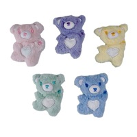 Porte-clés mini ours en peluche mignon et doux de 12 cm, design dessin animé, pendentif animal en peluche moelleux Kawaii, breloque de sac