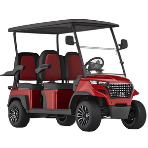 Véhicule de patrouille 4 places haute performance, voiturette de golf de luxe longue portée avec système d'éclairage LED pour la sécurité des propriétés et des complexes hôteliers, modèle 4 S de luxe - Product Image 1