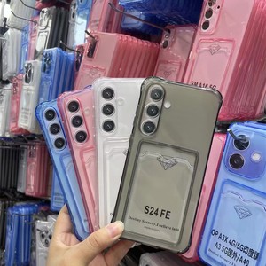 Funda para <span class=keywords><strong>Samsung</strong></span> S26 Ultra, resistente a caídas en las cuatro esquinas, diseño de malla moderno, con tarjetero, para S24u, transparente, suave, A36 - Product Image 2