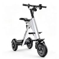 Tricycle électrique pliable léger à 3 roues pour femmes, scooter électrique portable avec siège confortable, moteur 36V 350W fabriqué en Chine