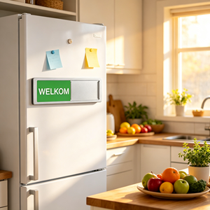 Indicateur magnétique puissant pour cuisine : Autocollant magnétique pour lave-vaisselle et réfrigérateur, signalisation Propre/Sale, design en lettres de résine pour usage quotidien - Product Image 1