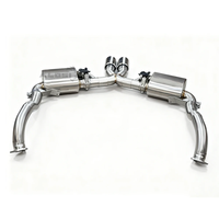 Sistem Knalpot Valvetronic Catback untuk Porsche Boxster Cayman S 987.2 3.4 2009-2012 Performa Muffler 1:1 Pemasangan Sempurna