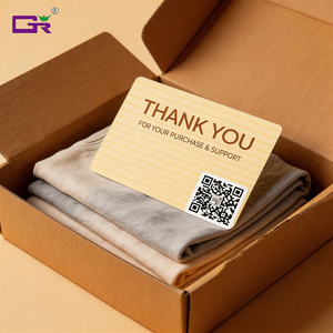 بطاقة شكر مخصصة للأعمال الصغيرة، طباعة بطاقات هدايا مقاومة للماء - Product Image 2