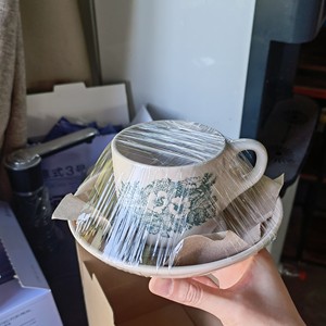 Juego <span class=keywords><strong>de</strong></span> Taza y Platillo <span class=keywords><strong>de</strong></span> Cerámica con Diseño Floral Clásico Vintage, Taza <span class=keywords><strong>de</strong></span> Té Estilo Malasio Resistente a Altas Temperaturas, Ideal para Regalo - Product Image 6