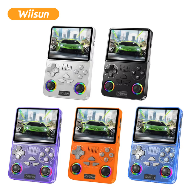 J36 Ultra Retro Handheld Game Console 3.5 Inch Supports 20+ Simulators 20000 Games Portable Video Game Player Consola Wiisun