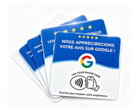 Carte NFC Google Review programmable et réinscriptible, support de carte NFC avec logo personnalisé, code QR, carte de visite étanche