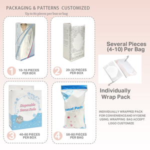 Bantalan ketiak sekali pakai pria dan wanita, bantalan menyerap keringat ketiak pelindung pabrik garis bawah - Product Image 3