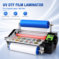 Machine de plastification de films AB pour étiquettes en cristal personnalisées, idéale pour les projets professionnels de création d'autocollants 3D