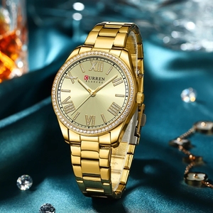 <span class=keywords><strong>Montre</strong></span>-bracelet CURREN 9088 pour <span class=keywords><strong>femme</strong></span>, <span class=keywords><strong>mouvement</strong></span> à quartz original, or, décontractée, de luxe, pour les loisirs, Reloj - Product Image 5