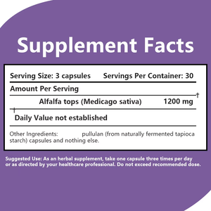 Cápsulas de Alfalfa Premium, Suplemento de Vitaminas y Minerales para el Cuidado de la Salud, Cápsulas de Apoyo Inmunológico - Product Image 2