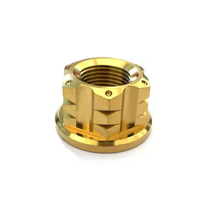 Titan Nuts M8 * 1.25 12 Điểm Mặt Bích <span class=keywords><strong>Nut</strong></span> <span class=keywords><strong>Gr2</strong></span> Gr5 Anodized Titan Hình Lục Giác Đầu Cho Xe Máy - Product Image 4