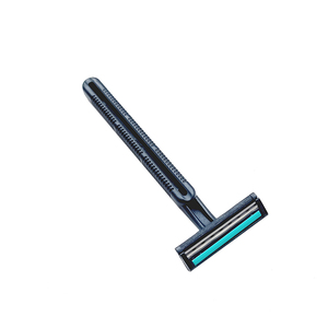 ที่ใส่บัตรแบบแขวนด้วยมือมีดโกนใบมีดคู่สีดำแบบใช้แล้วทิ้งพร้อมที่จับพลาสติกสำหรับกำจัดเครา - Product Image 3